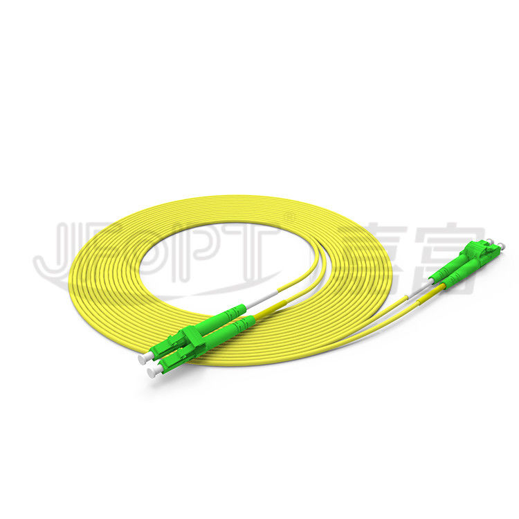 ডুপ্লেক্স LC- LC ফাইবার প্যাচ কর্ড 2.0mm 3.0mm একক মোড OS2 Zipcord ফাইবার অপটিক কেবল