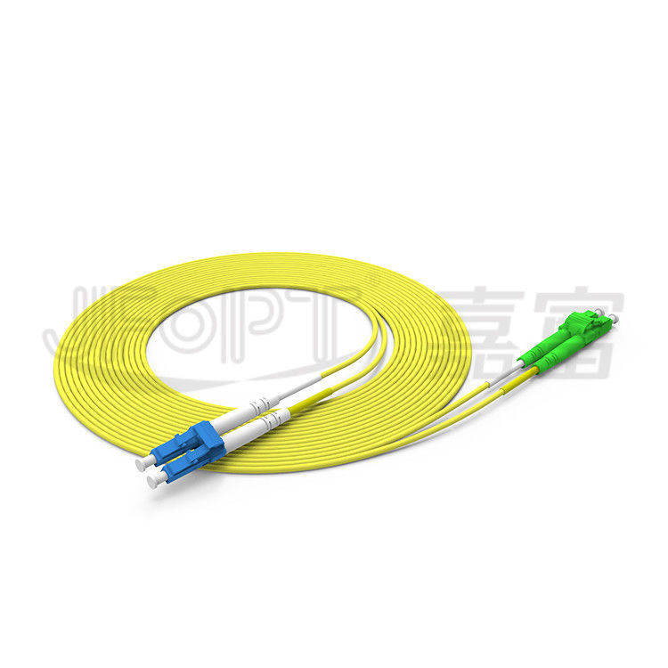 ডুপ্লেক্স LC- LC ফাইবার প্যাচ কর্ড 2.0mm 3.0mm একক মোড OS2 Zipcord ফাইবার অপটিক কেবল
