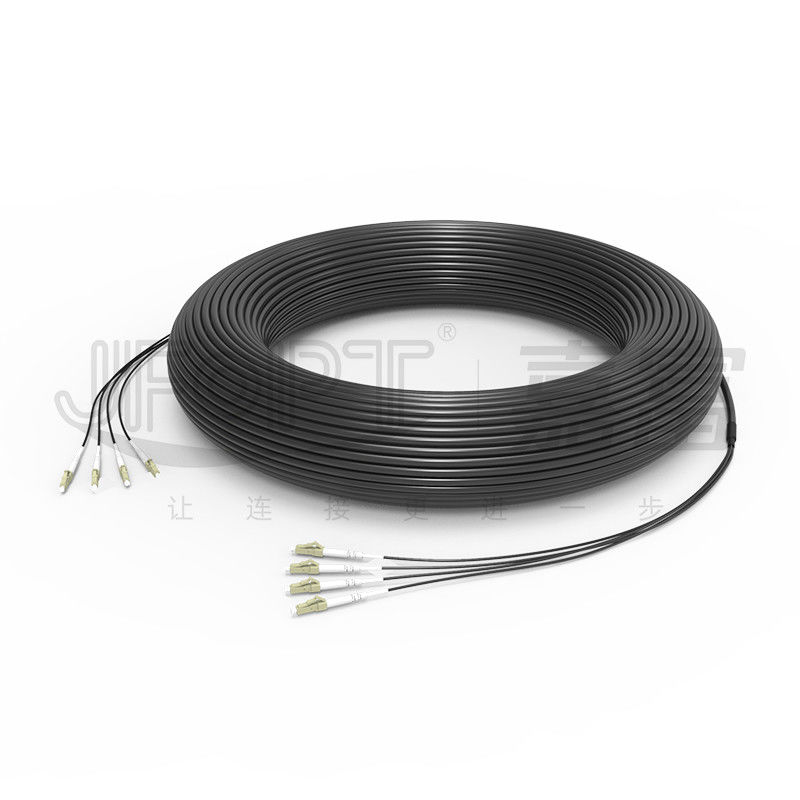 OD 7.0-9.0mm ব্রেকআউট ফাইবার কেবল বেস স্টেশন কেবল 2.0 মিমি সাব কেবল SC/UPC সহ