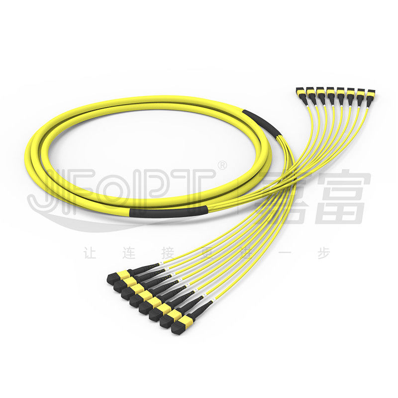 G657A1 বেন্ড সংবেদনশীল MPO ফাইবার অপটিক কেবল 96 কোর 8 ইউনিট 12 ফাইবার একক মোড OS2 কম ক্ষতি