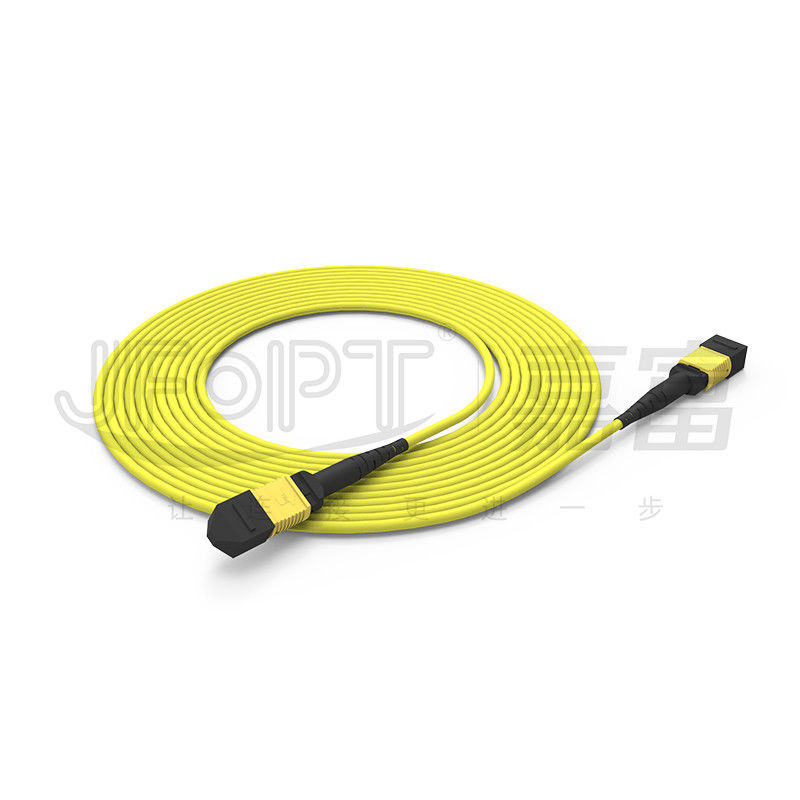 OFNP শিখা প্রতিরোধক MPO ট্রাঙ্ক কেবল 2.0mm-5.0mm PVC ফাইবার অপটিক ট্রাঙ্ক
