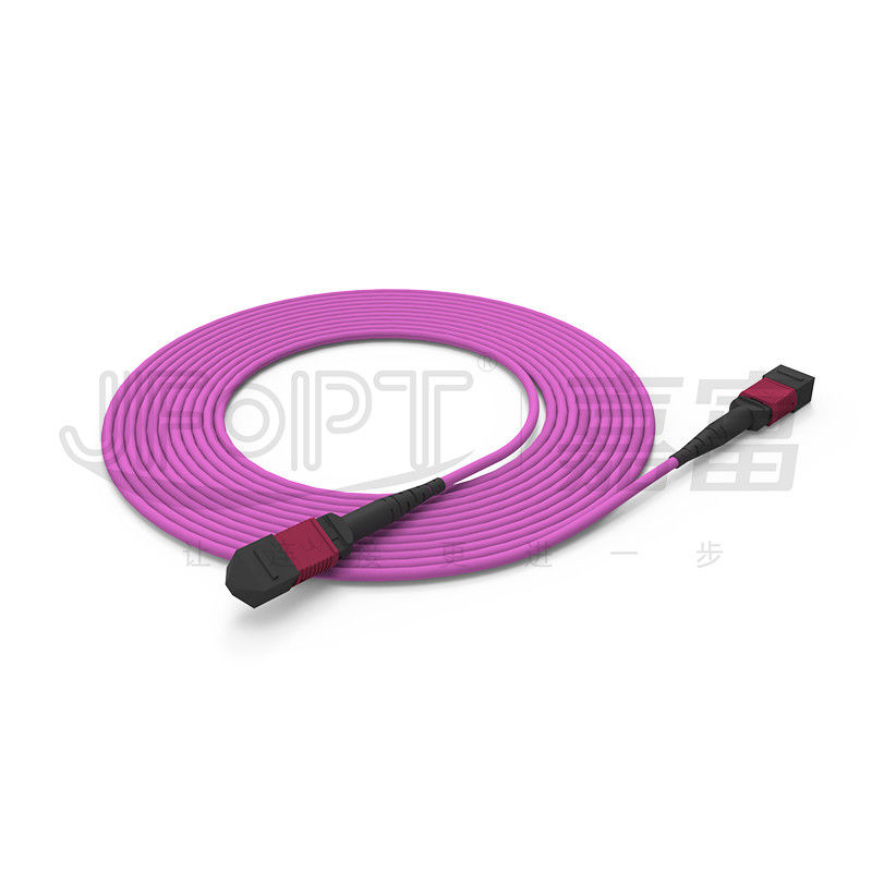 OFNP শিখা প্রতিরোধক MPO ট্রাঙ্ক কেবল 2.0mm-5.0mm PVC ফাইবার অপটিক ট্রাঙ্ক