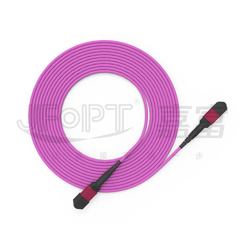 OFNP শিখা প্রতিরোধক MPO ট্রাঙ্ক কেবল 2.0mm-5.0mm PVC ফাইবার অপটিক ট্রাঙ্ক