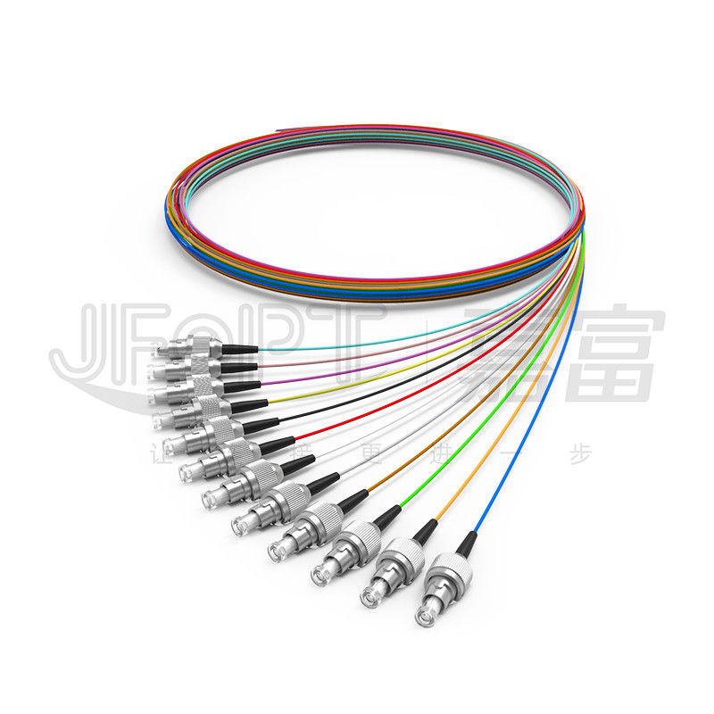 PVC LSZH Hytrel ইন্ডোর ফাইবার অপটিক কেবল 0.9mm 0.6mm টাইট বাফারড ফাইবার একক মোড / মাল্টিমোড